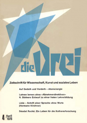 die Drei - Zeitschrift für Anthroposophie - Heft 4, 1978