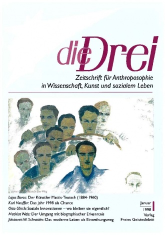 die-Drei - anthroposophisches Fachblatt - Heft 1, 1998 - 