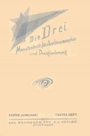 die Drei - Zeitschrift für Anthroposophie - Heft 1, 1921