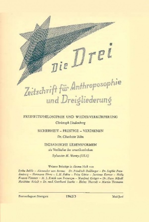 die Drei - Zeitschrift für Anthroposophie - Heft 3, 1962
