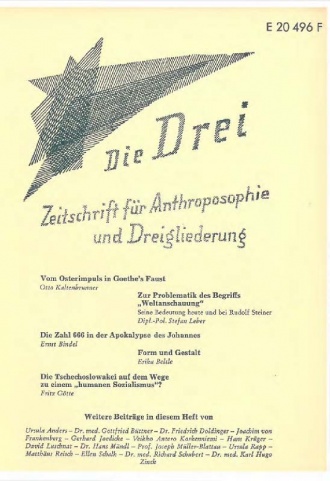 die-Drei - anthroposophisches Fachblatt - Heft 2, 1968 - 