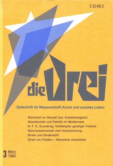 die Drei - Zeitschrift für Anthroposophie - Heft 3, 1984