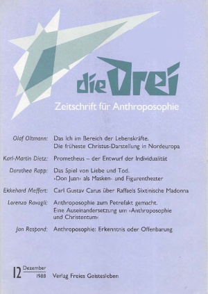 die Drei - Zeitschrift für Anthroposophie - Heft 12, 1988