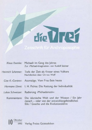 die Drei - Zeitschrift für Anthroposophie - Heft 10, 1990