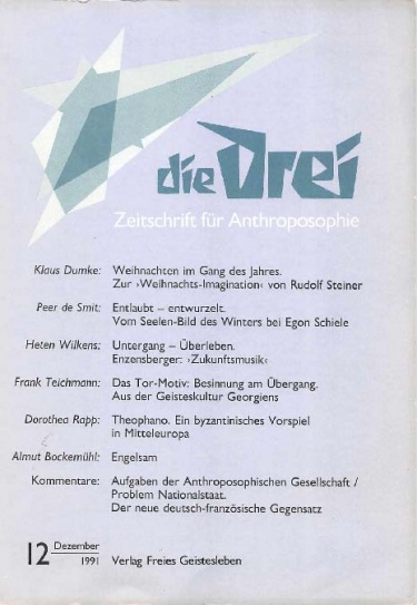 die Drei - Zeitschrift für Anthroposophie - Heft 12, 1991