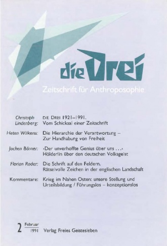 die-Drei - anthroposophisches Fachblatt - Heft 2, 1991 - 