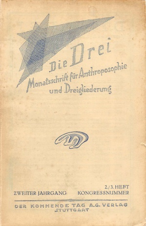 die Drei - Zeitschrift für Anthroposophie - Heft 2, 1922