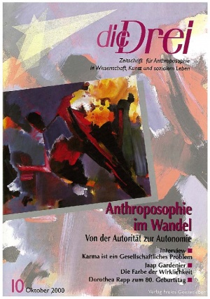 die Drei - Zeitschrift für Anthroposophie - Heft 10, 2000