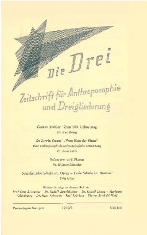 die Drei - Zeitschrift für Anthroposophie - Heft 3, 1960