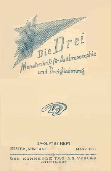 die Drei - Zeitschrift für Anthroposophie - Heft 12, 1922