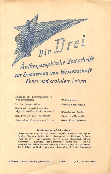 die Drei - Zeitschrift für Anthroposophie - Heft 4, 1955