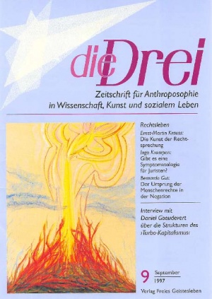 die Drei - Zeitschrift für Anthroposophie - Heft 9, 1997
