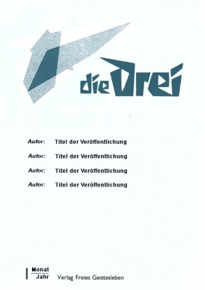 die Drei - Zeitschrift für Anthroposophie - Heft 11, 1988