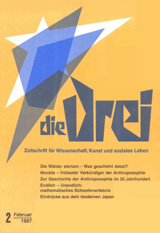 die-Drei - anthroposophisches Fachblatt - Heft 2, 1987 - 