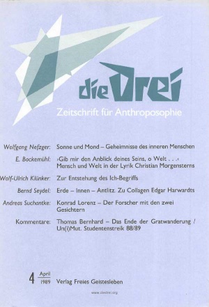 die Drei - Zeitschrift für Anthroposophie - Heft 4, 1989