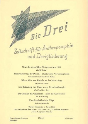 die Drei - Zeitschrift für Anthroposophie - Heft 4, 1964