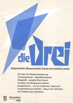 die Drei - Zeitschrift für Anthroposophie - Heft 11, 1980