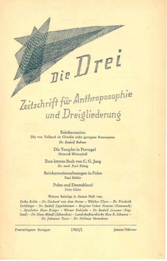 die-Drei - anthroposophisches Fachblatt - Heft 3, 1963 - 