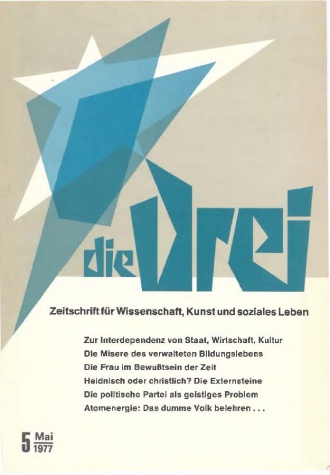 die-Drei - anthroposophisches Fachblatt - Heft 5, 1977 - 