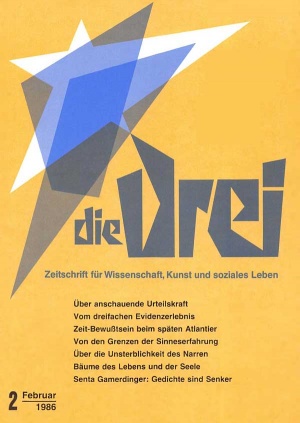 die Drei - Zeitschrift für Anthroposophie - Heft 2, 1986