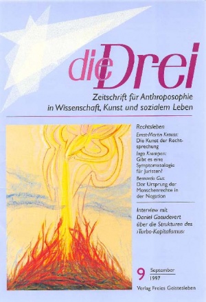 die Drei - Zeitschrift für Anthroposophie - Heft 9, 1997