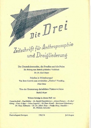 die Drei - Zeitschrift für Anthroposophie - Heft 4, 1961