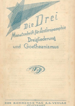die Drei - Zeitschrift für Anthroposophie - Heft 4, 1923