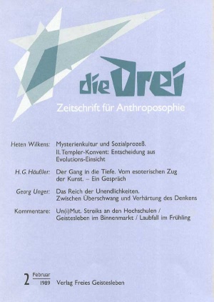 die Drei - Zeitschrift für Anthroposophie - Heft 2, 1989