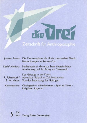 die Drei - Zeitschrift für Anthroposophie - Heft 5, 1989