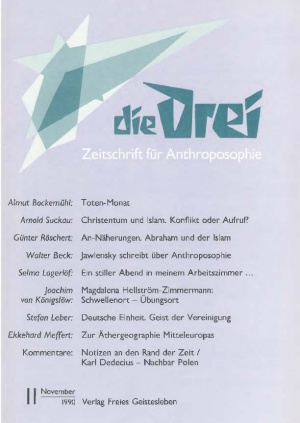 die Drei - Zeitschrift für Anthroposophie - Heft 11, 1990