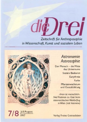 die Drei - Zeitschrift für Anthroposophie - Heft 7, 1997