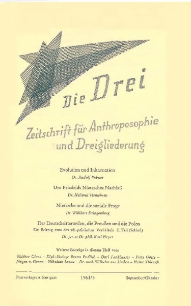 die Drei - Zeitschrift für Anthroposophie - Heft 5, 1961