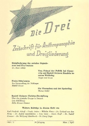 die Drei - Zeitschrift für Anthroposophie - Heft 2, 1969