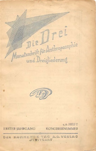 die-Drei - anthroposophisches Fachblatt - Heft 5, 1921 - 