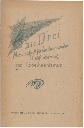 die-Drei - anthroposophisches Fachblatt - Heft 1, 1948 - 