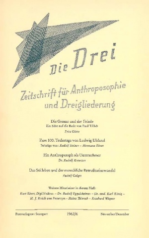 die Drei - Zeitschrift für Anthroposophie - Heft 6, 1962