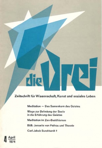 die-Drei - anthroposophisches Fachblatt - Heft 4, 1974 - 