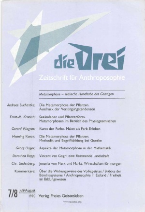 die Drei - Zeitschrift für Anthroposophie - Heft 7, 1990
