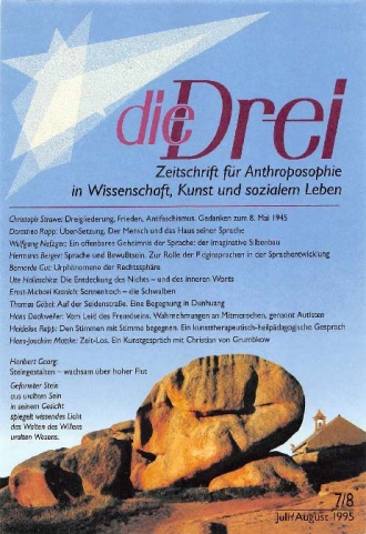 die-Drei - anthroposophisches Fachblatt - Heft 7, 1995 - 