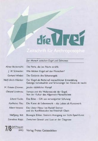 die-Drei - anthroposophisches Fachblatt - Heft 7/8, 1993 - 