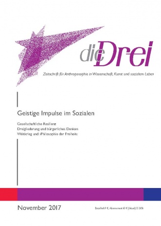 die-Drei - anthroposophisches Fachblatt - Heft 11, 2017 - Geistige Impulse im Sozialen