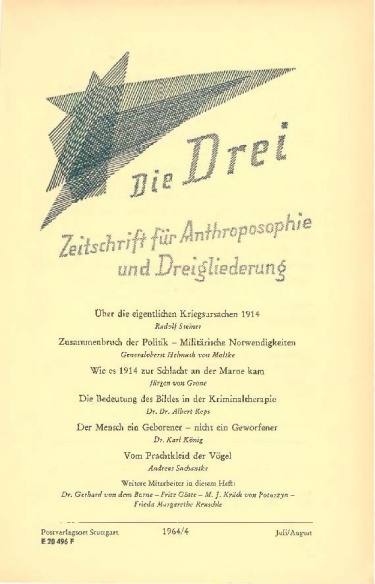 die Drei - Zeitschrift für Anthroposophie - Heft 3, 1964