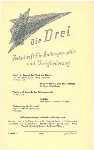 die-Drei - anthroposophisches Fachblatt - Heft 1, 1968 - 