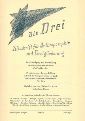 die Drei - Zeitschrift für Anthroposophie - Heft 2, 1963