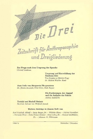die Drei - Zeitschrift für Anthroposophie - Heft 6, 1968