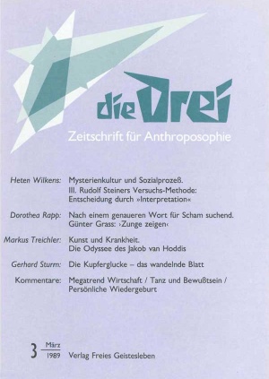 die Drei - Zeitschrift für Anthroposophie - Heft 3, 1989