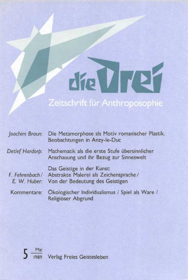 die Drei - Zeitschrift für Anthroposophie - Heft 5, 1989