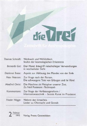 die Drei - Zeitschrift für Anthroposophie - Heft 2, 1993