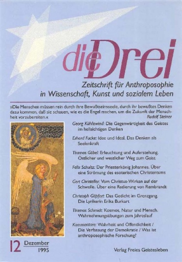 die Drei - Zeitschrift für Anthroposophie - Heft 12, 1995