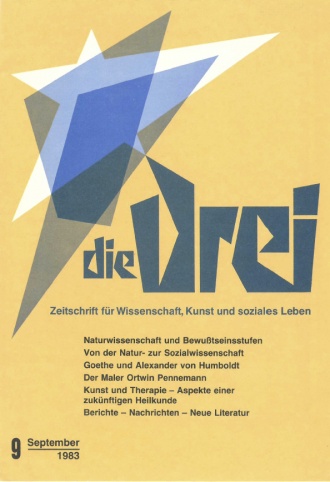 die-Drei - anthroposophisches Fachblatt - Heft 9, 1983 - 